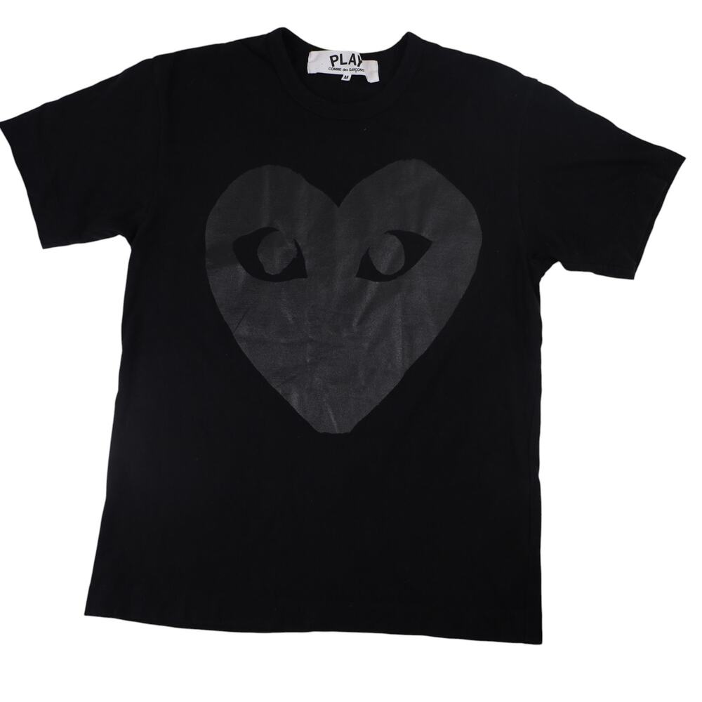 Comme Des Garcons Play Heart Front / Back Graphic T Shirt